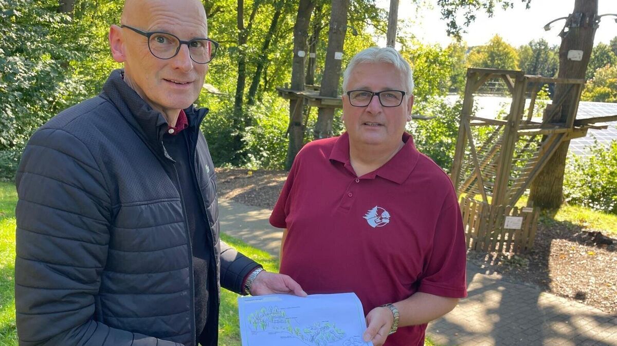 Für den neuen Entdecker-Parcours Wingsis-Land gibt es bereits erste Ideen und Pläne, die Patrick Pawlowski und Hauke Scheepker vorstellten.