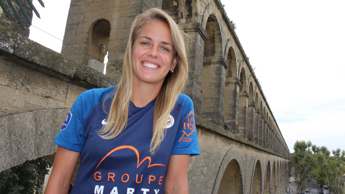 Lena Petermann auf Torejagd: Die Otterndorferin ist nach langer Verletzung wieder fit und brennt darauf, mit ihrem neuen Verein HSC Montpellier um die Top-Plätze der französischen Liga mitzuspielen und schnellstmöglich wieder für das DFB-Team auflaufen zu dürfen. Foto: MHSC
