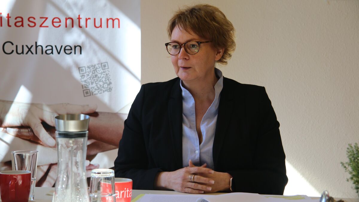Gesundheitsministerin Daniela Behrens bei einem Besuch in Cuxhaven. Foto: Potschka