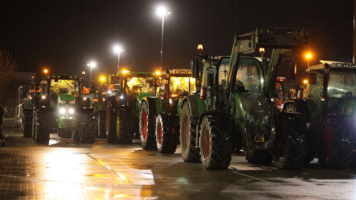 Auch in Cuxhaven protestierten Landwirte gegen die Kürzungspläne der Bundesregierung. Foto: Fischer