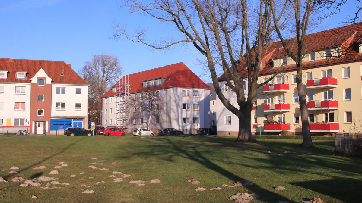 Im Bereich Wernerstraße 21 bis 25 will die Siedlung neu bauen. Der Spatenstich könnte bereits Ende des Jahres erfolgen. Foto: Koppe
