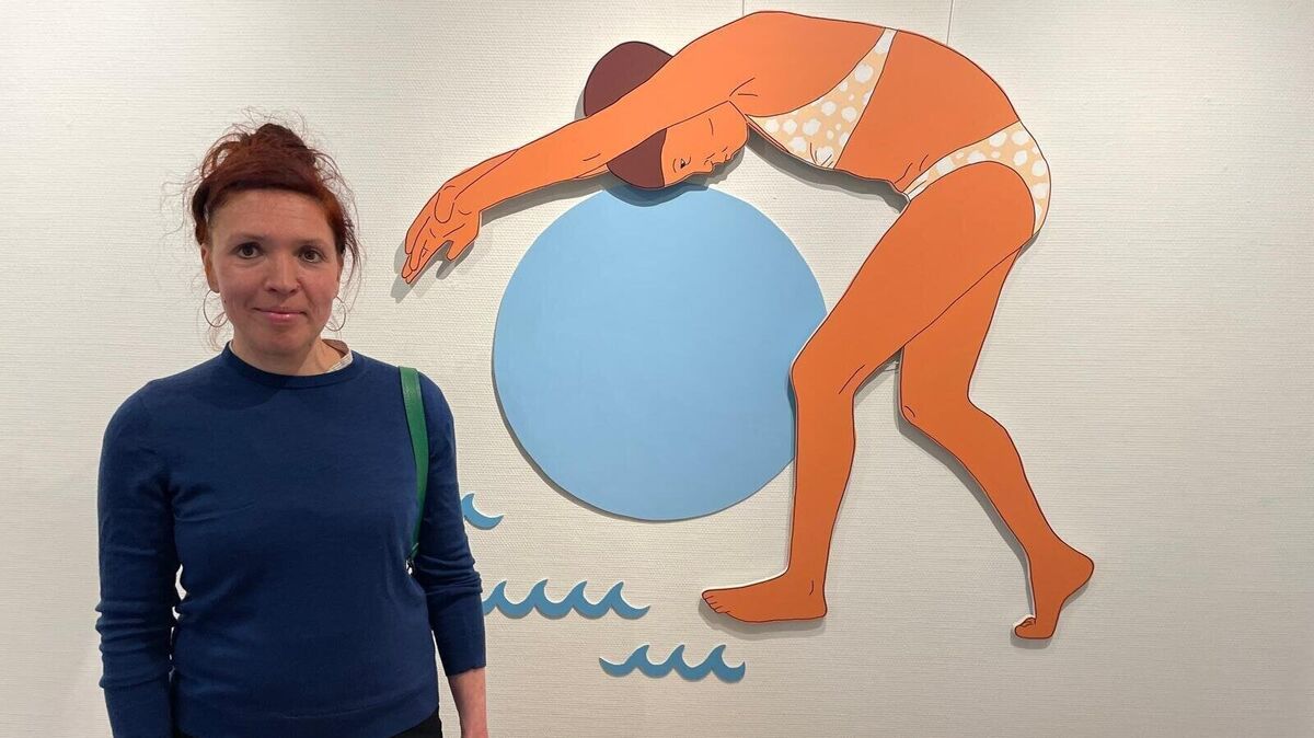 Jana Arbeoiter zeigt ihre in Otterndorf entstandenen Arbeiten in der Galerie im Voß-Haus. Foto: Kramp