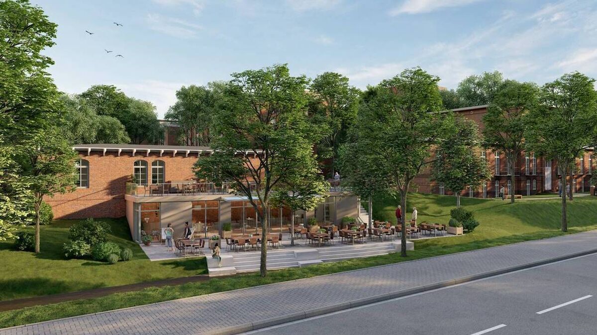 Die Investoren haben für das Haus an der Altenwalder Chaussee 2a etwas in Planung. Für die Visualisierung wurden
Bäume entfernt, die jedoch erhalten werden sollen. Grafik: KB