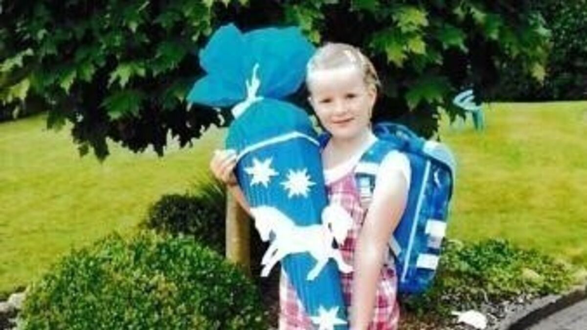 Vanessa Grell bei ihrer Einschulung 2009. Foto: privat