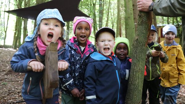 Ganz nah an der Natur: So erleben die Kinder den neuen Waldkindergarten in Wanna