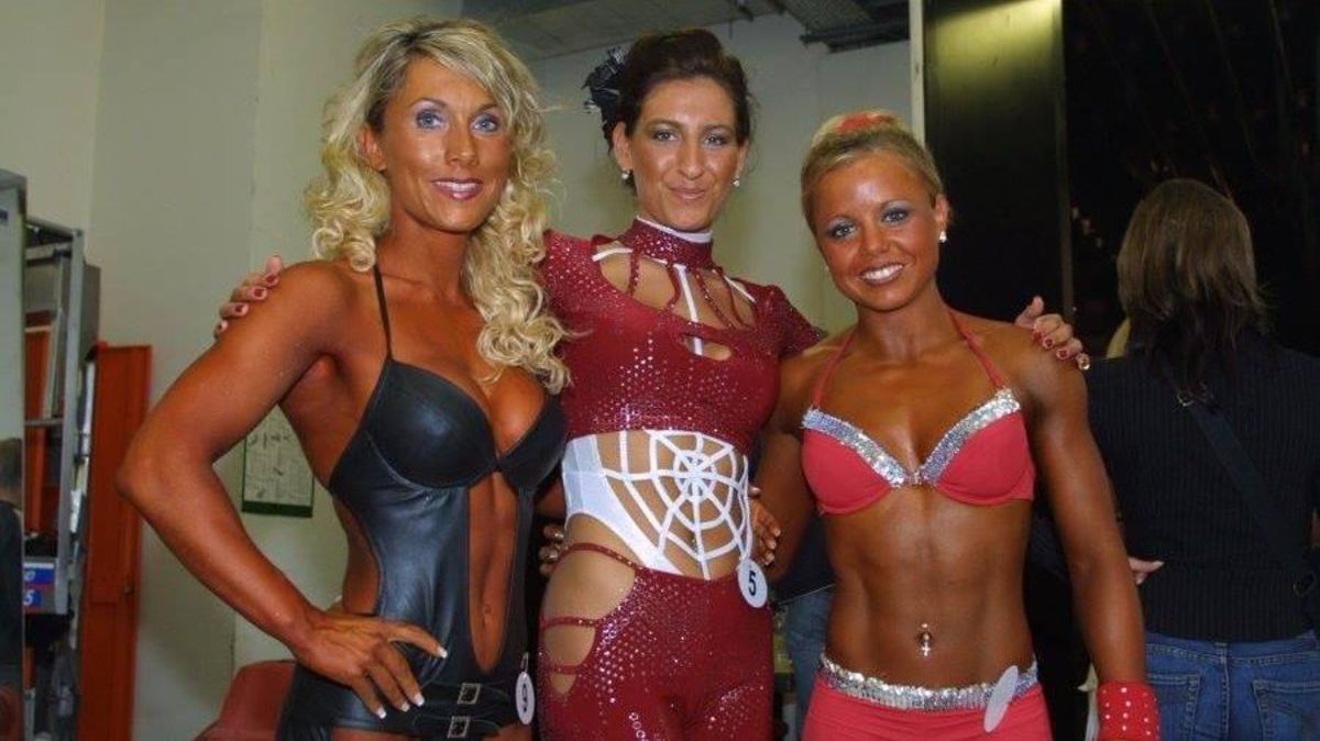Tanja Waltemath (l.) beim Wettkampf mit ihren Kontrahentinnen. Foto: privat