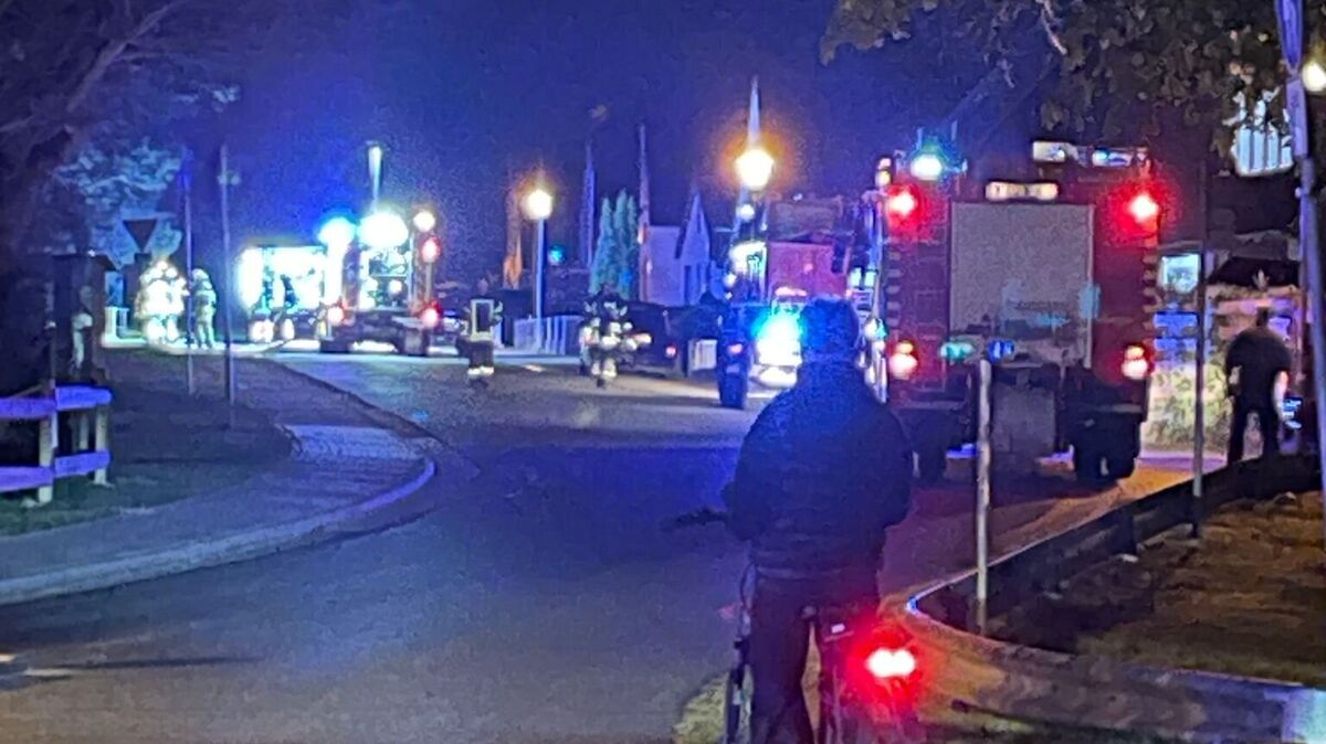 Einsatzkräfte vor Ort: Löschfahrzeuge rückten am Sonnabend zu einem Flächenbrand aus. Foto: Reese-Winne