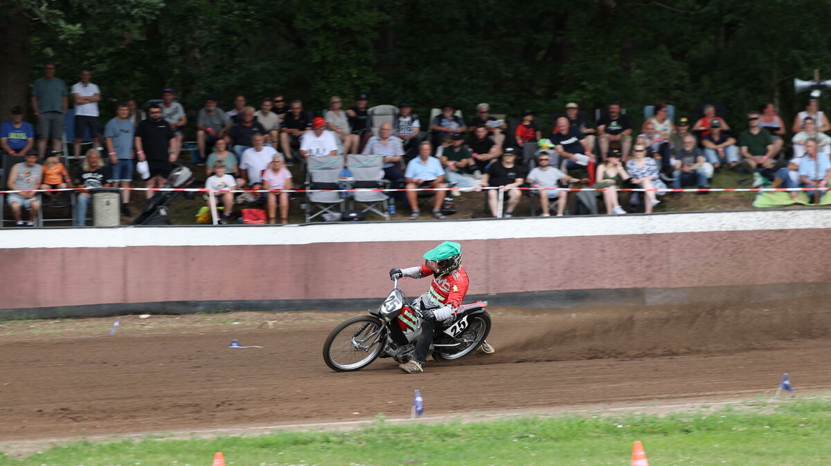 Jens Buchberger von den Motorradfreunden Hechthausen stieg nach einem Jahr Pause wieder auf sein Motorrad.