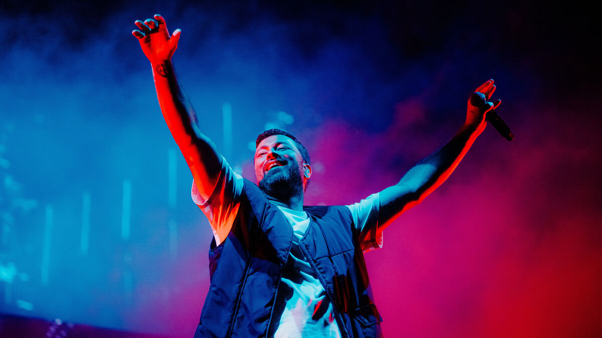 Eine bunte Show mit viel Energie gab Marten "Marteria" Laciny zum Besten. Foto: Keck