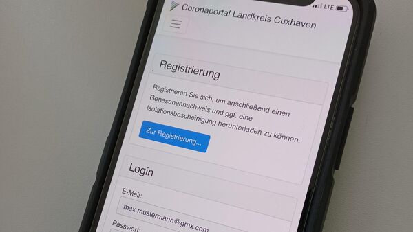 Portal-Änderung beim Landkreis Cuxhaven: Neue Funktion für Corona-Infizierte