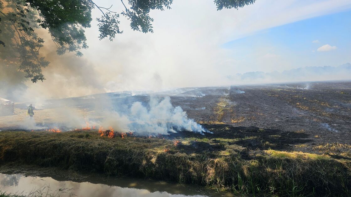 Major fire in Hemmoor: Firefighters battle flames under extreme conditions
