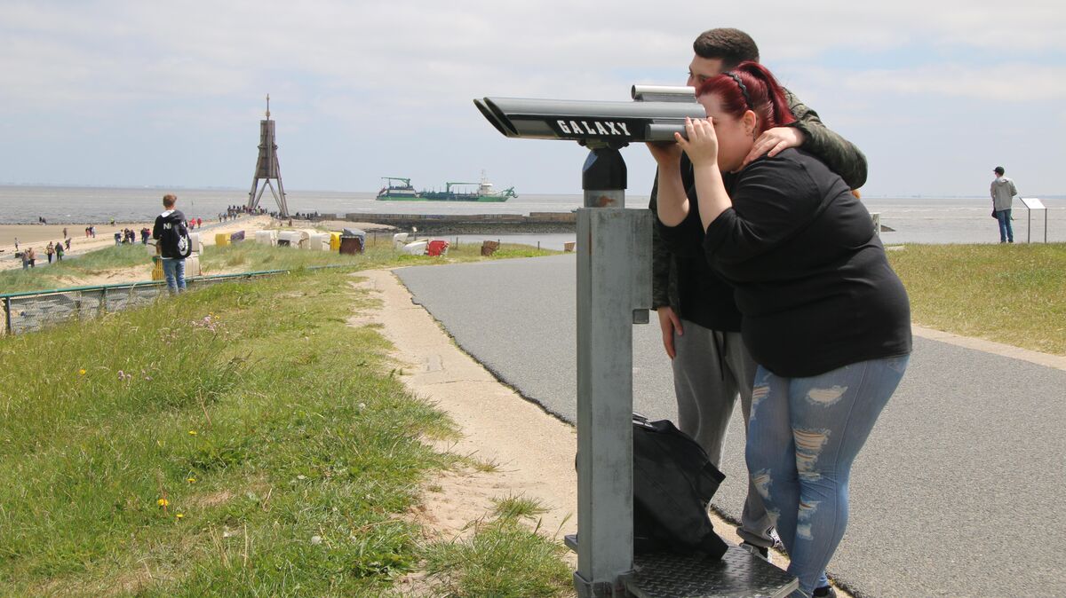 Ausflug an Pfingsten: "Wo schwimmen sie denn? Schiffe fahren, mein Schatz!" Foto: Potschka