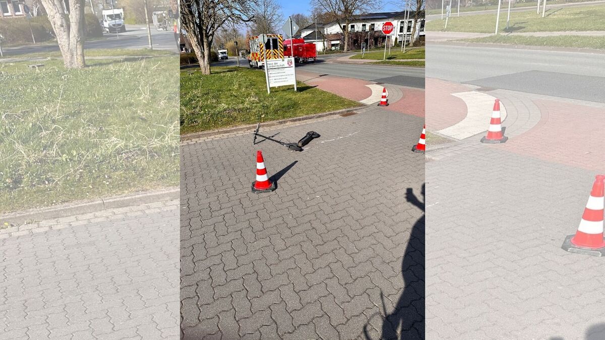 Im Liebesweg wird die 16-Jährige vom Lieferwagen erfasst. Foto: Feuerwehr