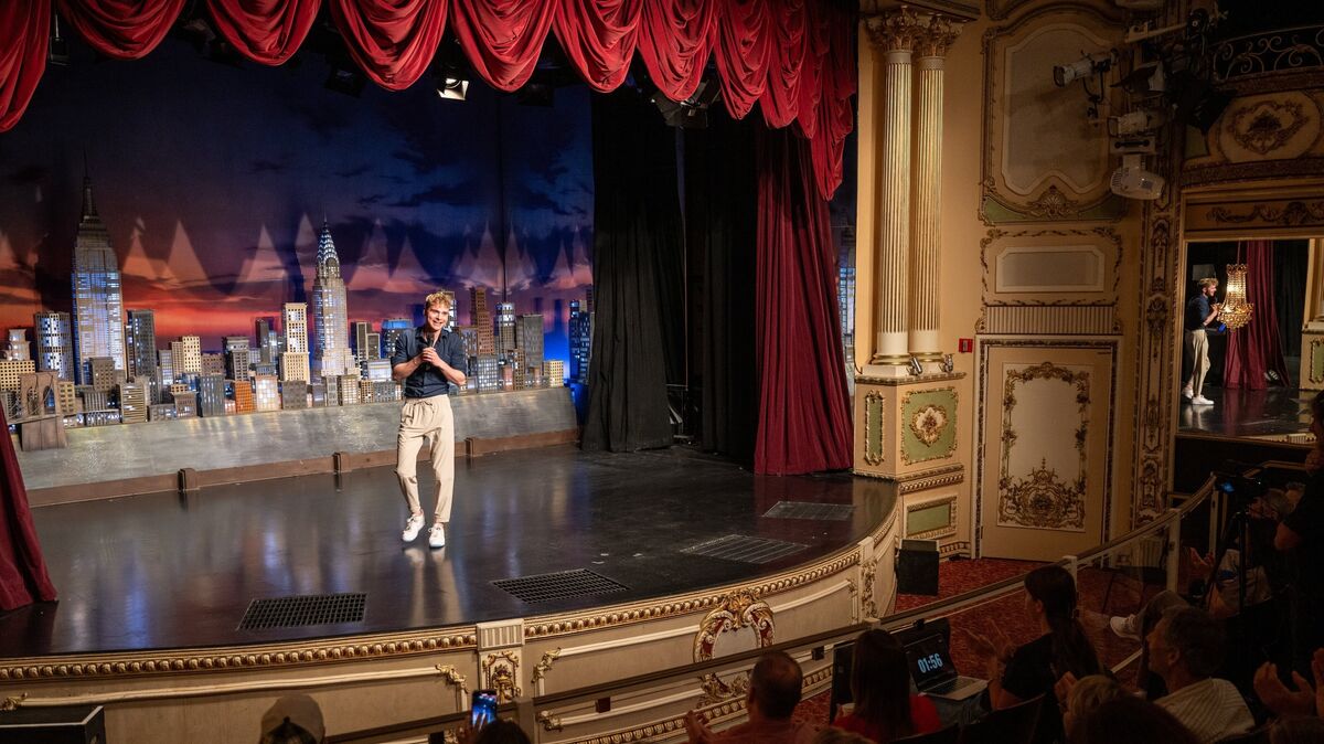 Veit Schwiemann trat bereits beim Internationalen Speaker Slam in New York auf. Foto: Justin Bockey