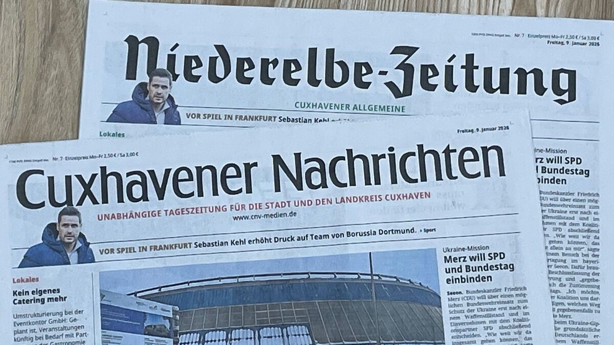 Die gedruckten Sonnabend-Ausgaben von CN und NEZ werden am Montag zugestellt. Foto: Lütt