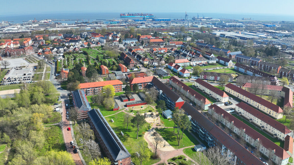 Der Stadtteil Lehfeld hat sich in den vergangenen Jahren durch gezielte Investitionen zu einem lebenswerten Quartier in unmittelbarer Nähe zur Innenstadt und Elbe entwickelt. Foto: Stadt Cuxhaven