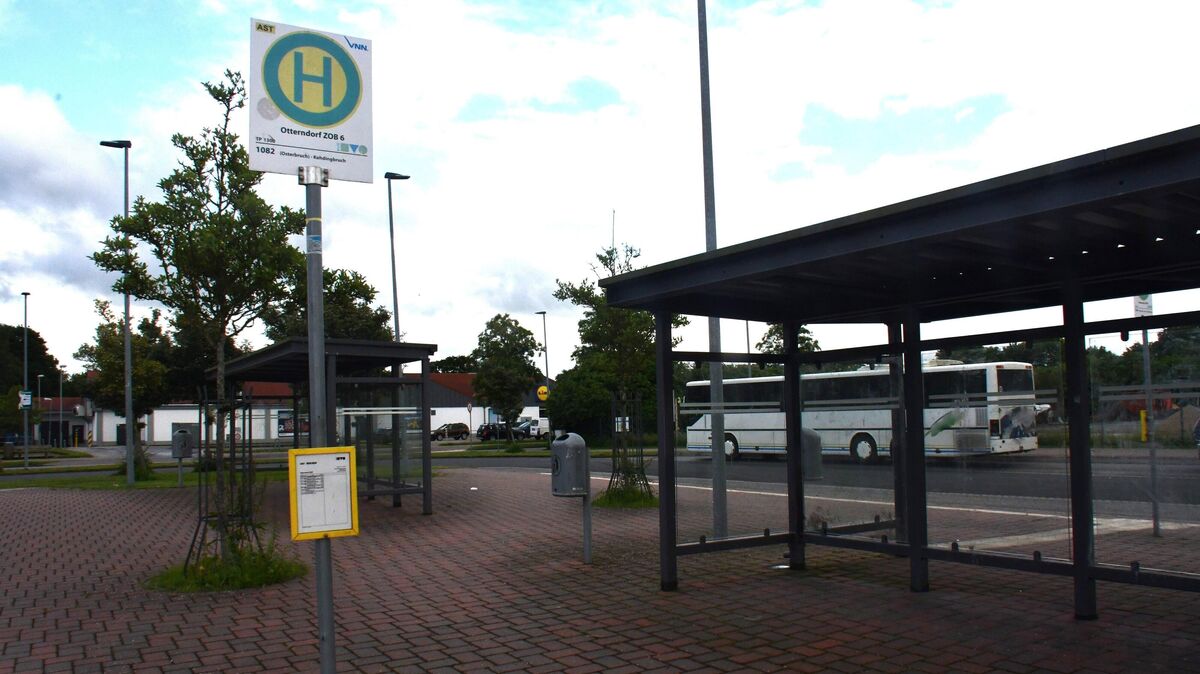Am Otterndorfer Schulzentrum im Bereich des Zentralen Omnibusbahnhofs (ZOB) kam es am Montag zu einem Polizeieinsatz - ein Jugendlicher hatte eine Softairwaffe bei sich. Foto: Schröder