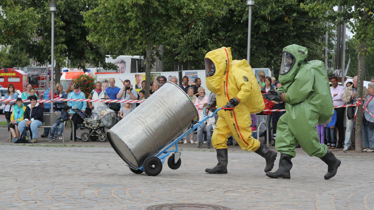 Beim Katastrophenschutztag werden verschiedenen Szenarien geübt. Dabei können sich die einzelnen Insitutionen auch einem breiten Publikum vorstellen. Foto: Reese-Winne