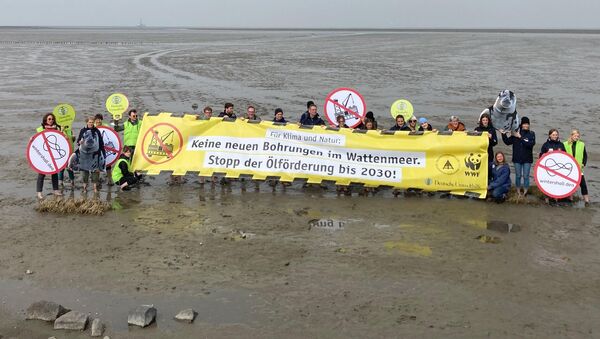 Fridays for Future empört über Ölbohrpläne: Protest im Watt