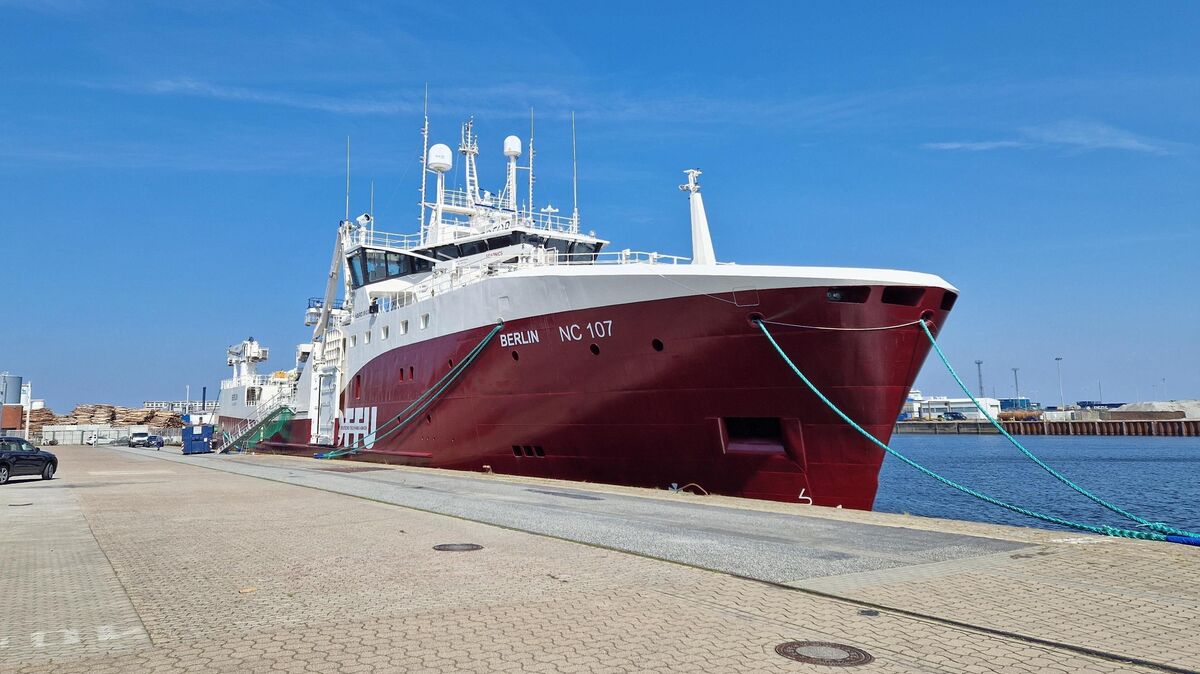 Der neue Trawler „Berlin“ der Deutschen Fischfang-Union (DFFU) gehört zu den modernsten Fangschiffen Europas und ist mit modernster Technik ausgestattet. Foto: Larschow