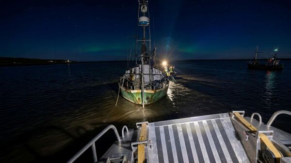 Starke Strömung in der Oste: Feuerwehr sichert herrenloses Segelboot