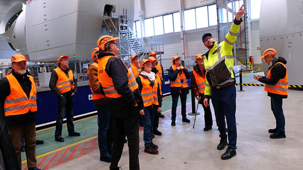 Zu Gast im Cuxhavener Werk von Siemens Gamesa: Eine beeindruckende Führung