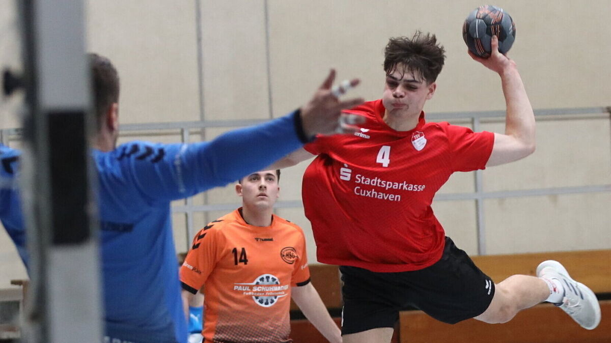 Lennart Schlick aus der zweiten Mannschaft half den TSV-Herren in der Landesliga aus und warf sieben Tore. Foto: Unruh