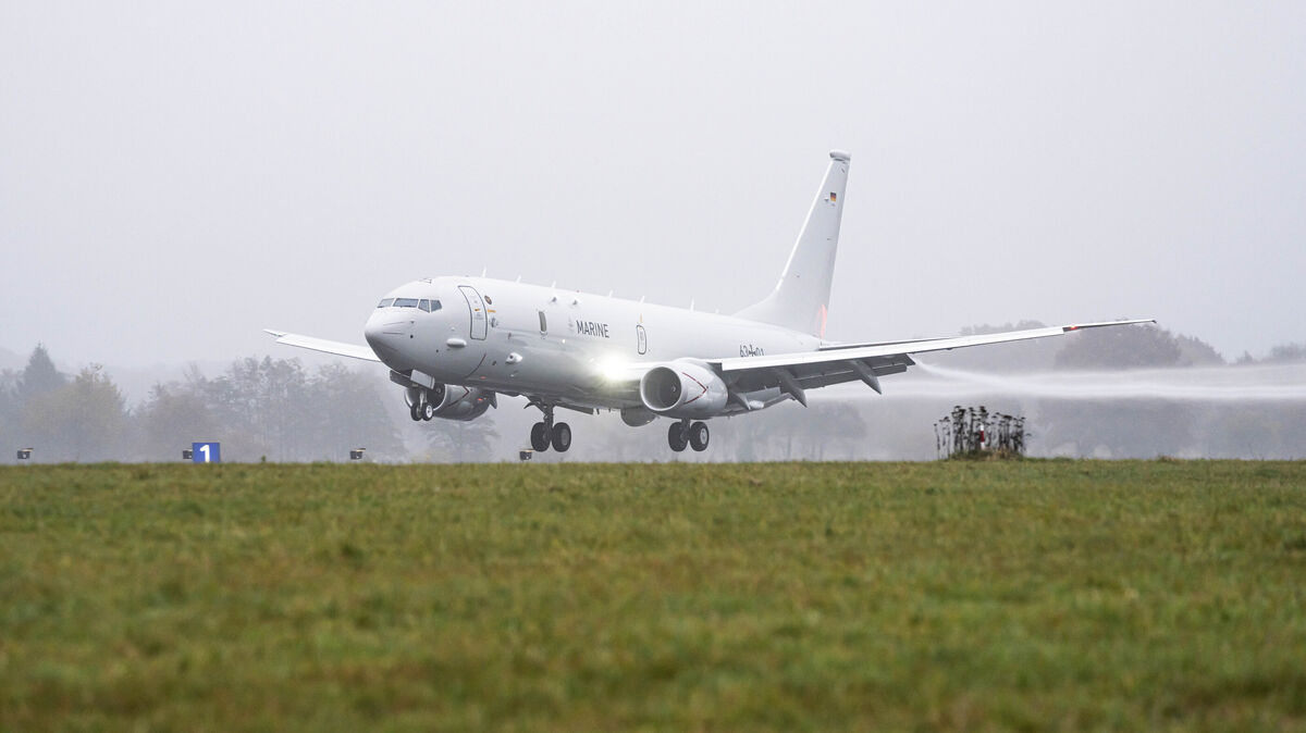 Am 7. November 2025 fand die erste Landung der deutschen P-8A Poseidon in Nordholz statt. Sie ist die erste von 8 Flugzeugen und wird als Seefernaufklärer genutzt. Foto: Kelm
