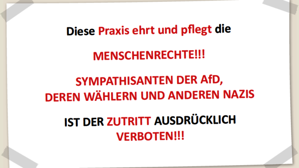 Landarzt aus dem Kreis Cuxhaven verbietet AfD-Wählern den Zutritt zu seiner Praxis