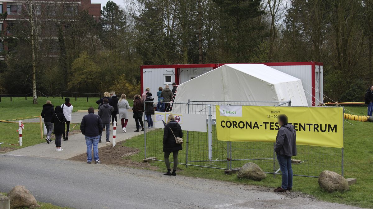 Das Corona-Testzentrum in Cuxhaven: Wird es bald geschlossen? Foto: May
