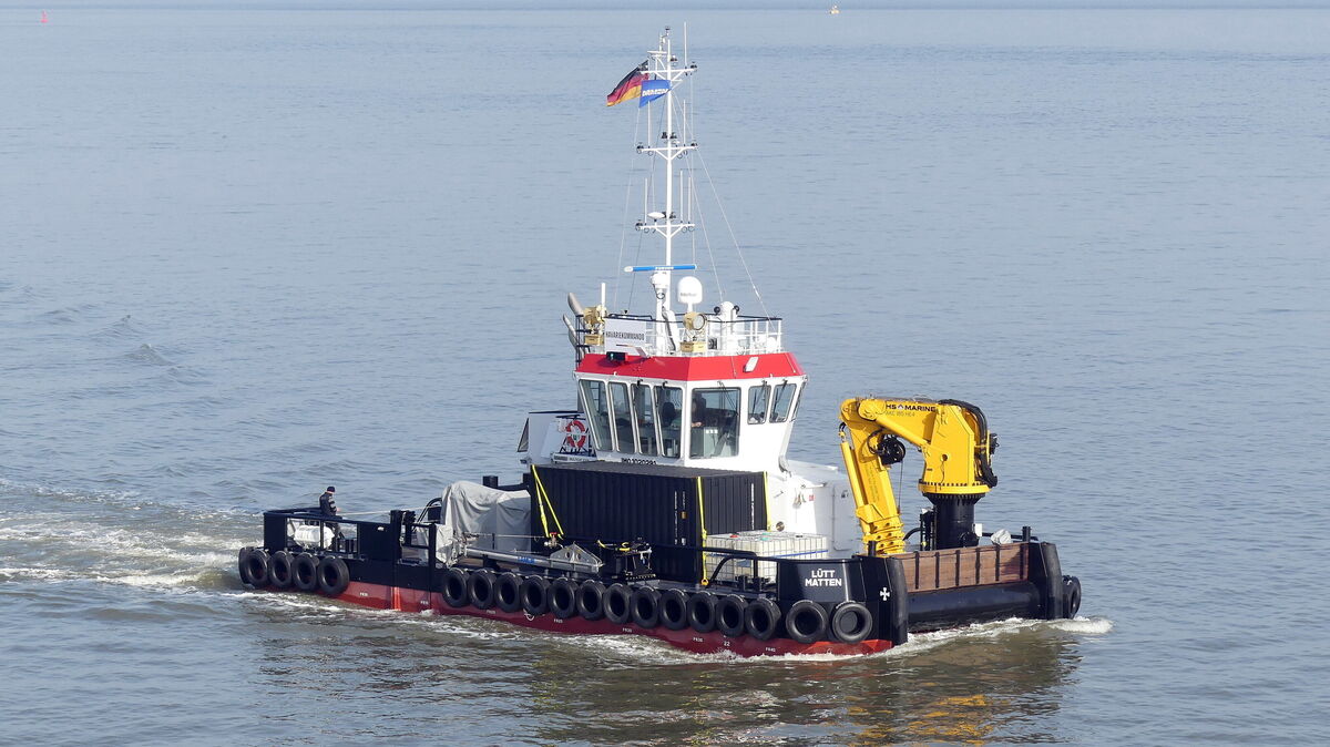 Die "Lütt Matten" in Fahrt. Foto: Otto Wulf