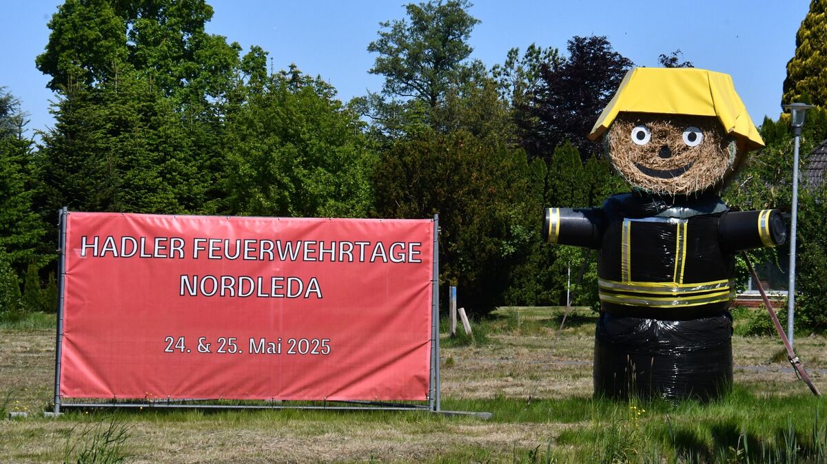 Nordleda stand ganz im Zeichen der Hadler Feuerwehrtage. Foto: Schröder
