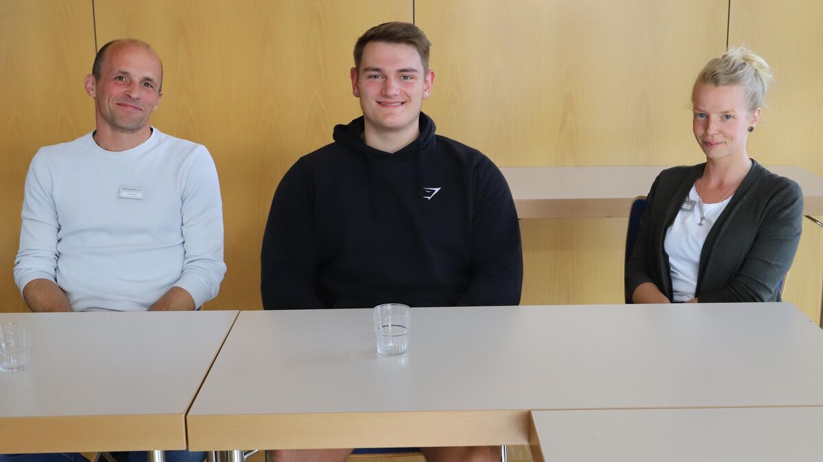 Ziehen für die Grodener Senioren an einem Strang: Ben Bethge (Paritätischer), Timon Jessulat und Ann-Christin Lischer (Paritätischer). Foto: Witthohn