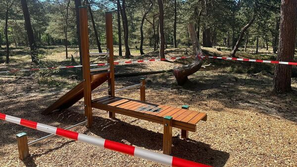 Feuer, Sticker, Frust: Fitness-Parcours im Cuxhavener Wernerwald beschädigt