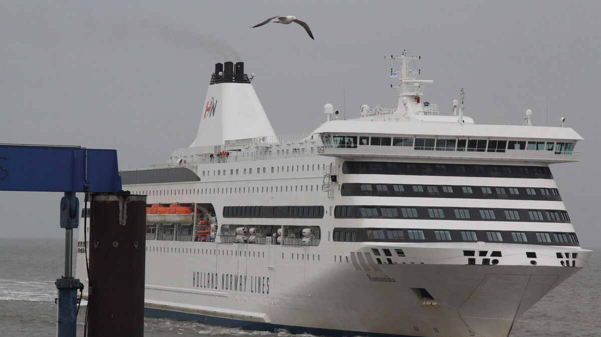 Die MS "Romantika" auf den letzten Metern vor dem Erreichen des Steubenhöfts. Foto: Reese-Winne
