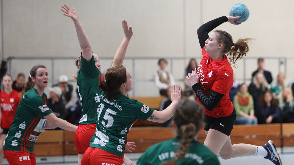 Lea Stammer zeigte am Freitagabend ein starkes Spiel und war mit sieben Treffern beste Werferin ihres Teams. Foto: Unruh