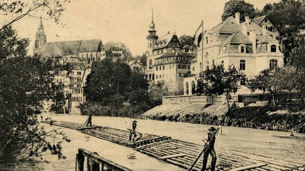 Mit dem Holzfloß auf der gefährlichen Elbe