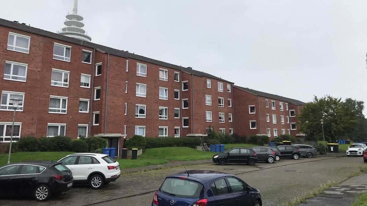 Ungeklärte Fragen und Mängel führen in einigen Wohnblöcken der Alpha Real Estate - hier im Matthias-Claudius-Weg - zu Unmut. Foto: Reese-Winne