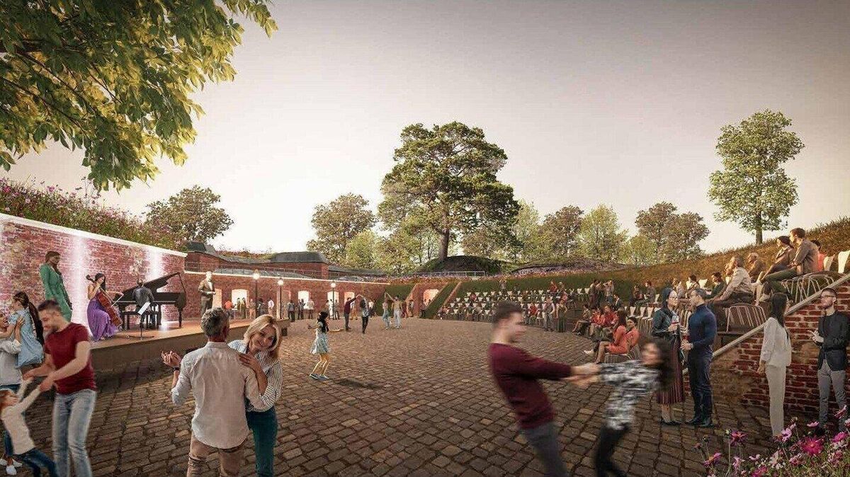 Aus dem Dornröschenschlaf geholt: Das historische Fort Kugelbake öffnet sich für Kultur, Geschichte und neue Beete zwischen altem Gemäuer. Foto: Lichtenstein Landschaftsarchitektur & Stadtplanung