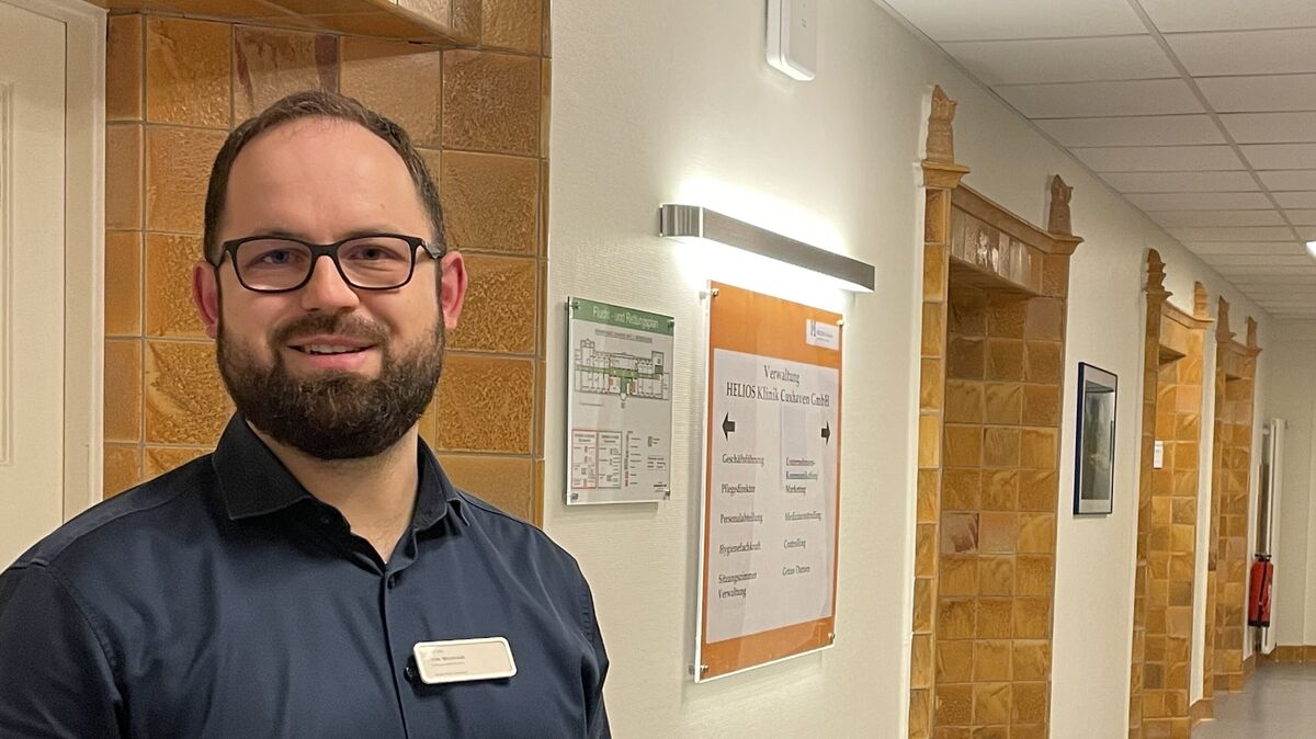 Tim Wozniak will als Krankenhausgeschäftsführer mit Kommunikation und einer klaren Linie überzeugen. Foto: Reese-Winne