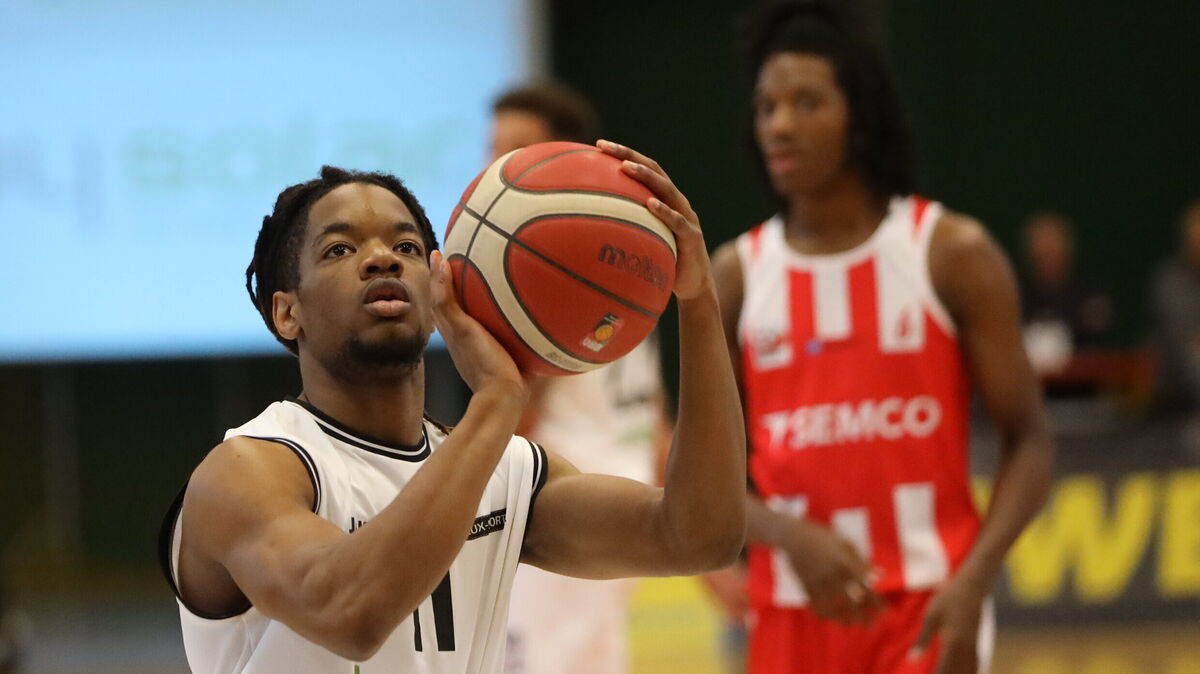 Franck Kone kommt immer besser in Form. Der Aufbauspieler erzielt im Schnitt 15 Punkte pro Partie. Foto: Unruh