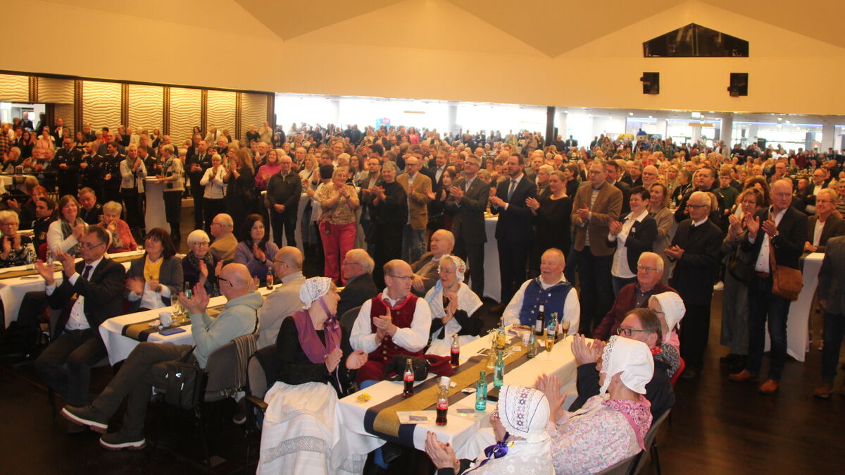 Rund 1200 Gäste wurden in der Kugelbakehalle am Sonntag gezählt.