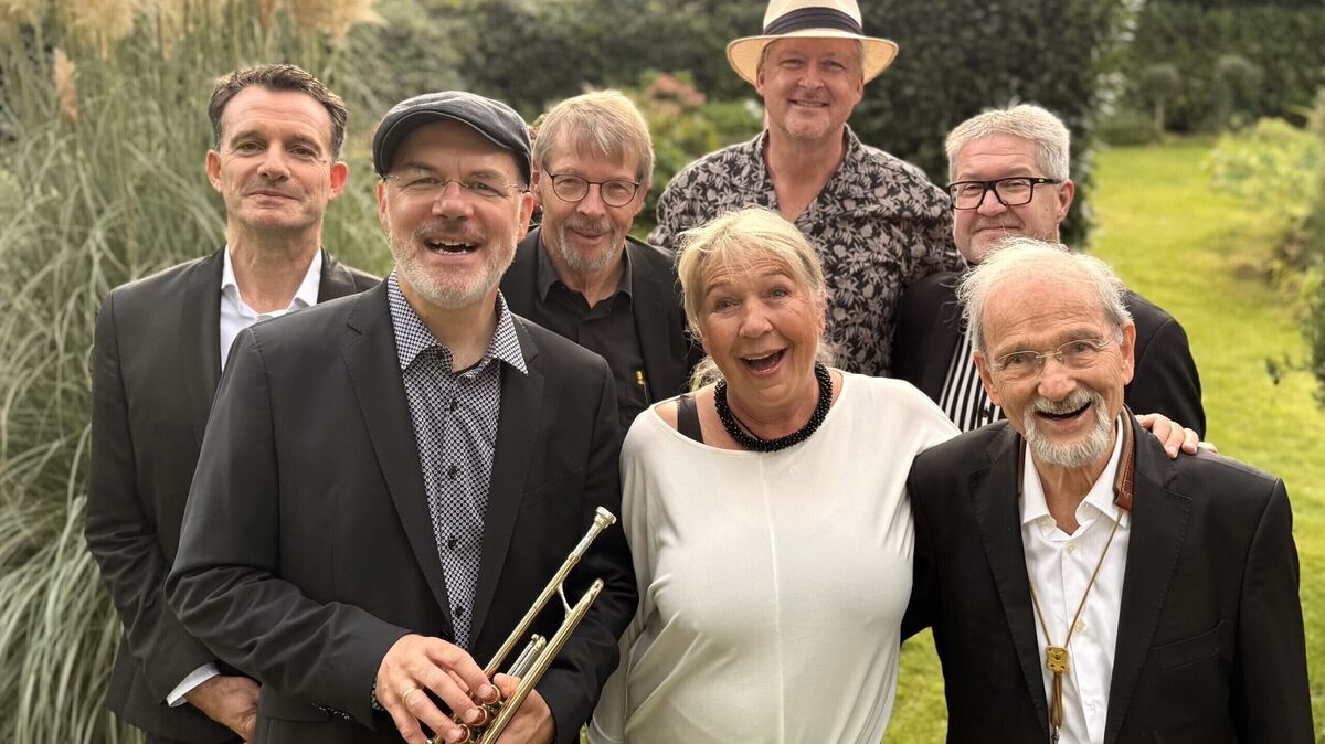 Die Barrelhouse Jazzband in neuer Besetzung freut sich auf ihr Konzert in den Hapag-Hallen in Cuxhaven. Foto: Jan Luley