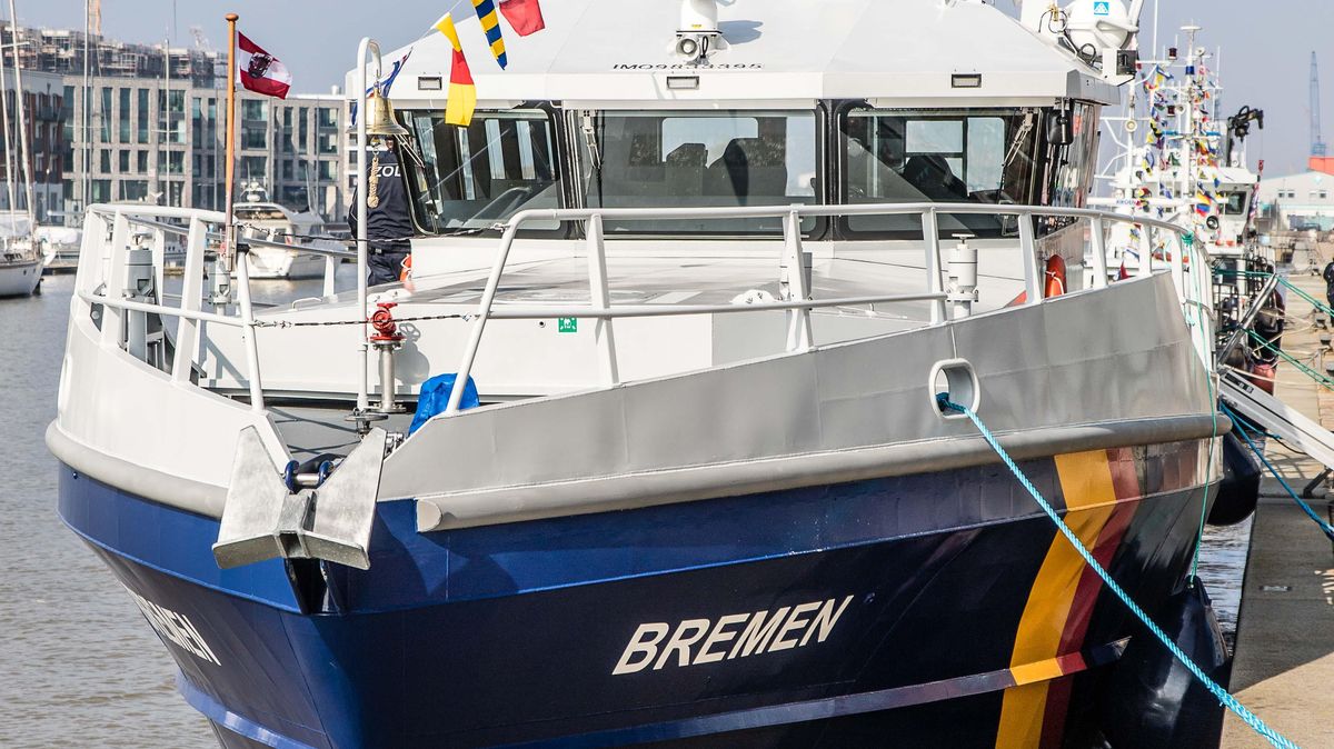 Das neue Zollboot trägt den Namen "Bremen". Foto: Hauptzollamt Bremen