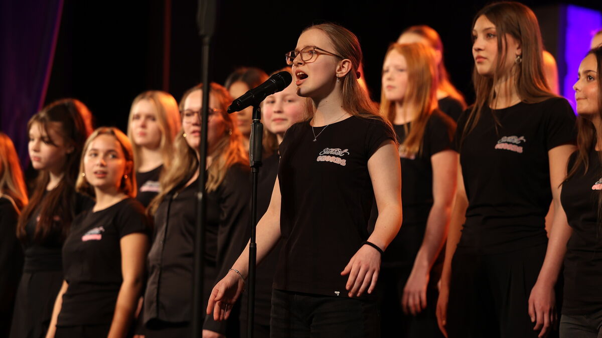 Chormitglieder des "Sunset Chords advanced" begeisterten mit ihrem Auftritt das Publikum beim Lions-Konzert. Foto: May