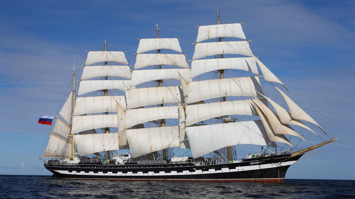 Ein echter Hingucker kommt zur Sail: die Viermastbark "Krusenstern". Foto: Baltic State Academy of the Fishing Fleet