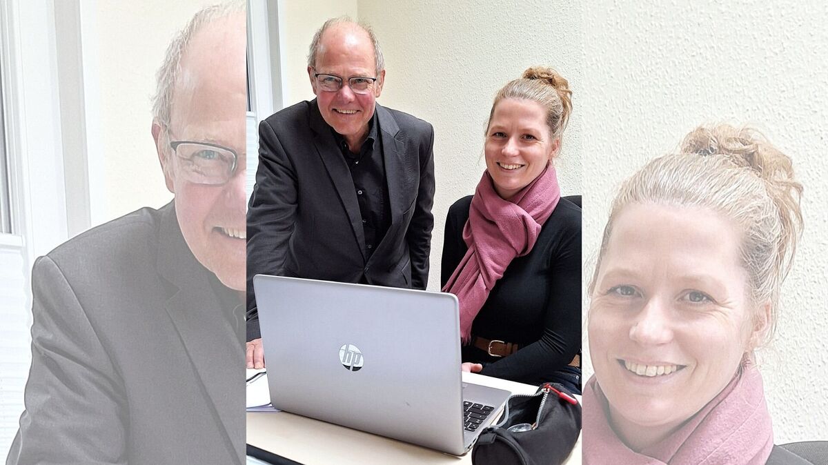 Pastor Achim Wolff und Christine Schweden ziehen an einem Strang. Foto: Kirchenkreis/Schoener