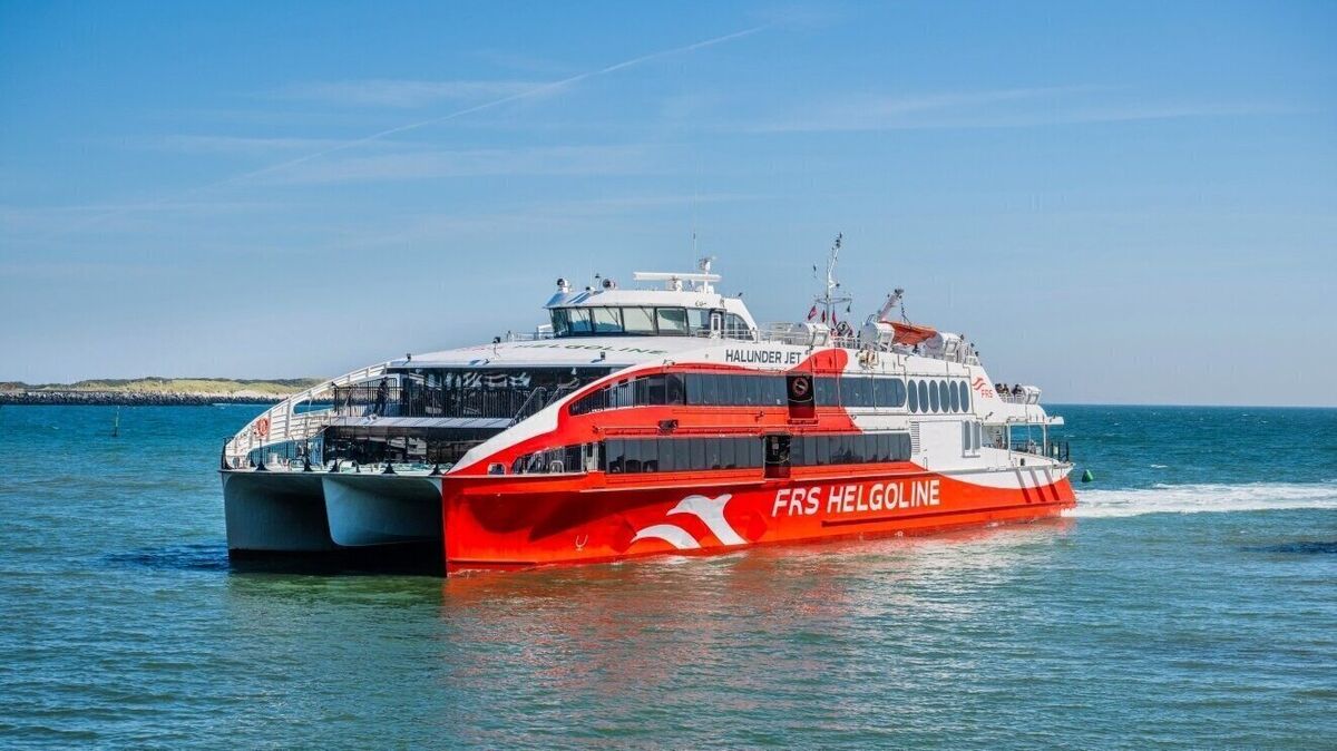 Mit dem „Halunder Jet“ geht es zur FRS Helgoline Music Cruise nach Helgoland. Bereits während der Überfahrt soll ein musikalisches Programm geboten werden. Foto: FRS Helgoline