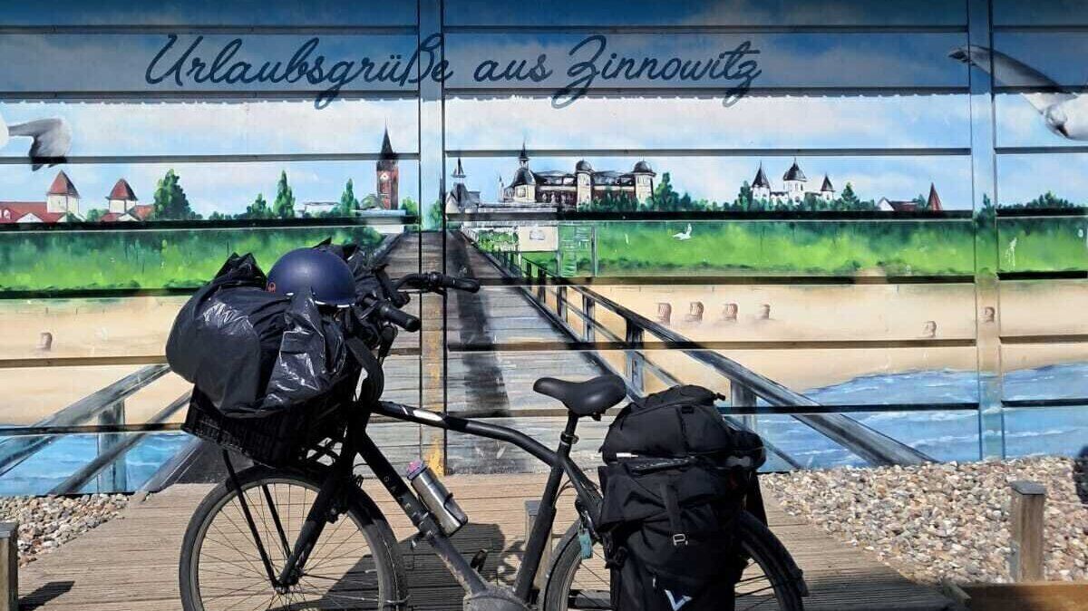 Das Ziel ist erreicht: Zinnowitz auf der Ostsee-Insel Usedom. Foto: Wersien