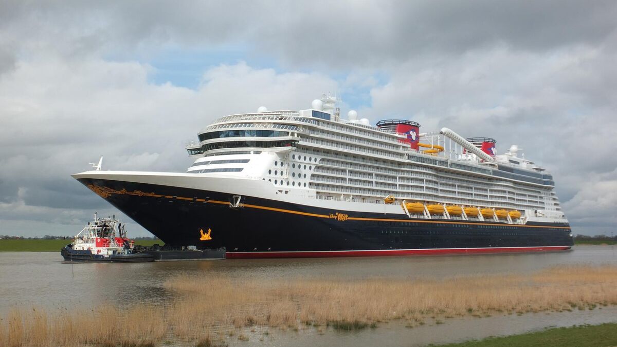 Kommt nächste Woche nach Bremerhaven: die "Disney Wish". Die Meyer-Werft übergibt den Kreuzliner an die Disney Cruise Line. Foto: Eckardt